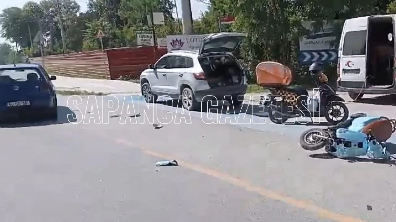 Motosiklet ile Otomobil Çarpıştı: 1 Yaralı