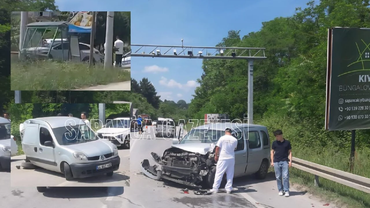 Sapanca'da 3 Aracın Karıştığı Kazada 1 Kişi Yaralandı