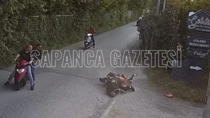 Sapanca'da Devrilen Motosikletin Sürücüsü Ağır Yaralandı