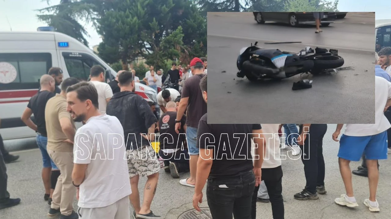 Motosiklet ile Otomobil Çarpıştı: 1 Yaralı