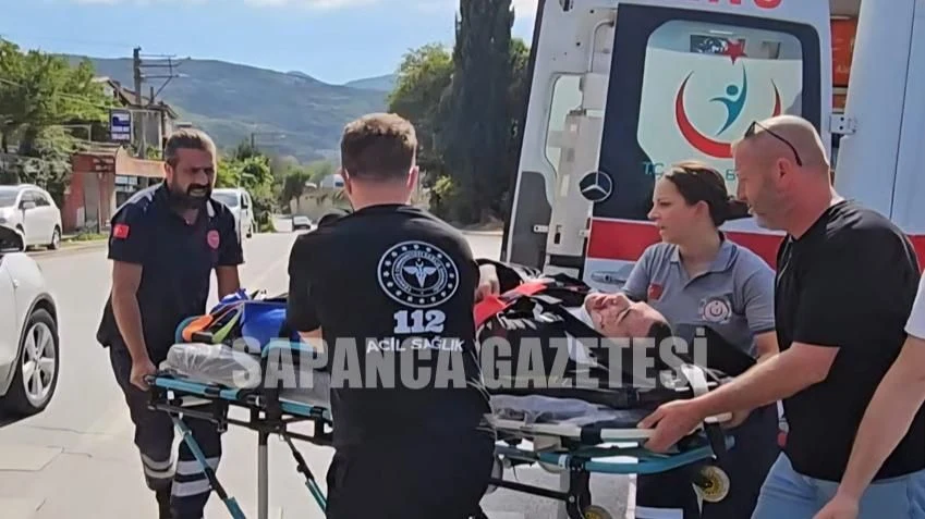 Sapanca'da Motosiklet Kazası: 1 Yaralı