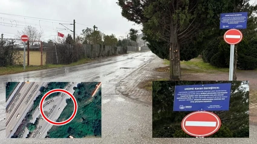 Sapanca'da Kazaların Yaşandığı Kavşakta Tek Yön Uygulaması Başladı