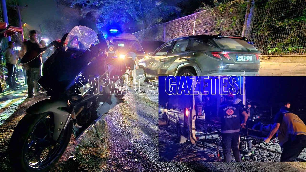 Otomobil ile Motosiklet Çarpıştı: 1 Yaralı