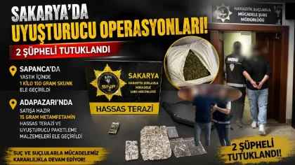 Uyuşturucu Operasyonlarında 2 Kişi Tutuklandı