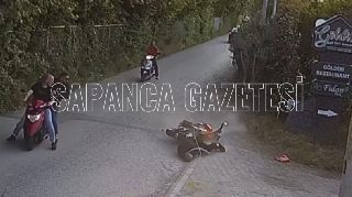 SAPANCA'DA DEVRİLEN MOTOSİKLETİN SÜRÜCÜSÜ AĞIR YARALANDI